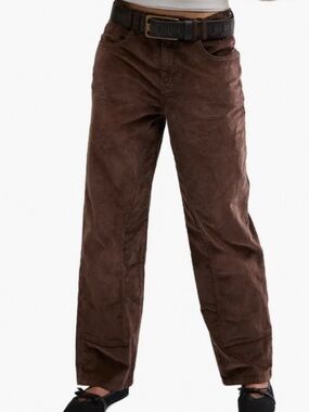 we the free chocolate truffle risk taker high rise straight pants